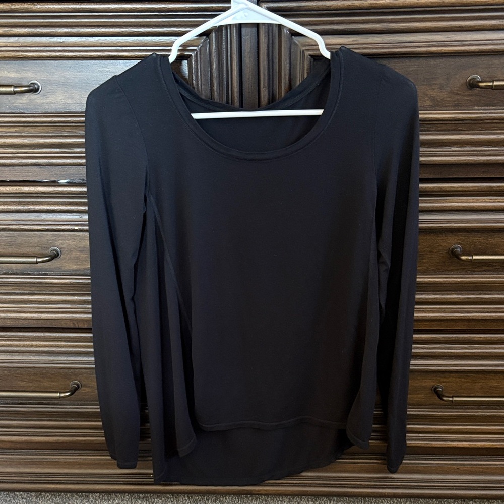 ZYIA Black Long Sleeve Women's Top
